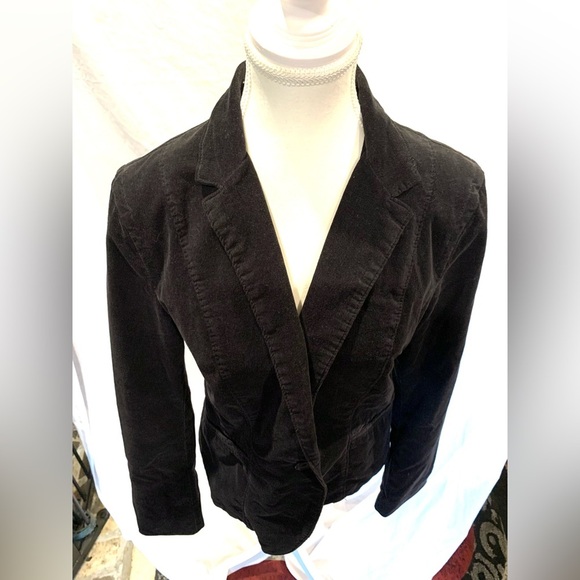 Vintage Calvin Klein Black Corduroy Riding Jacket Western Blazer Gilmore Girls - Picture 12 of 15